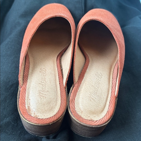 Madewell Alicia Mule in Corduroy Suede Rust Orange, 8 - Picture 6 of 8